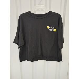 Stunner Tshirt Crop Top Good Vibes Self Love Club Graphic XL